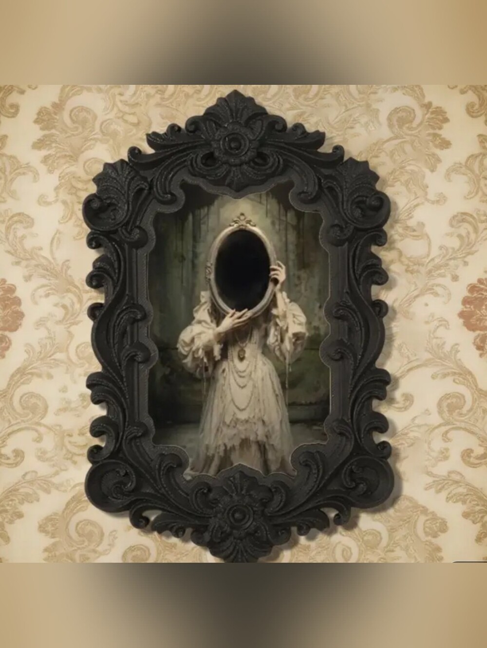 Black Ornate Gothic Wall Art | Vintage-Style